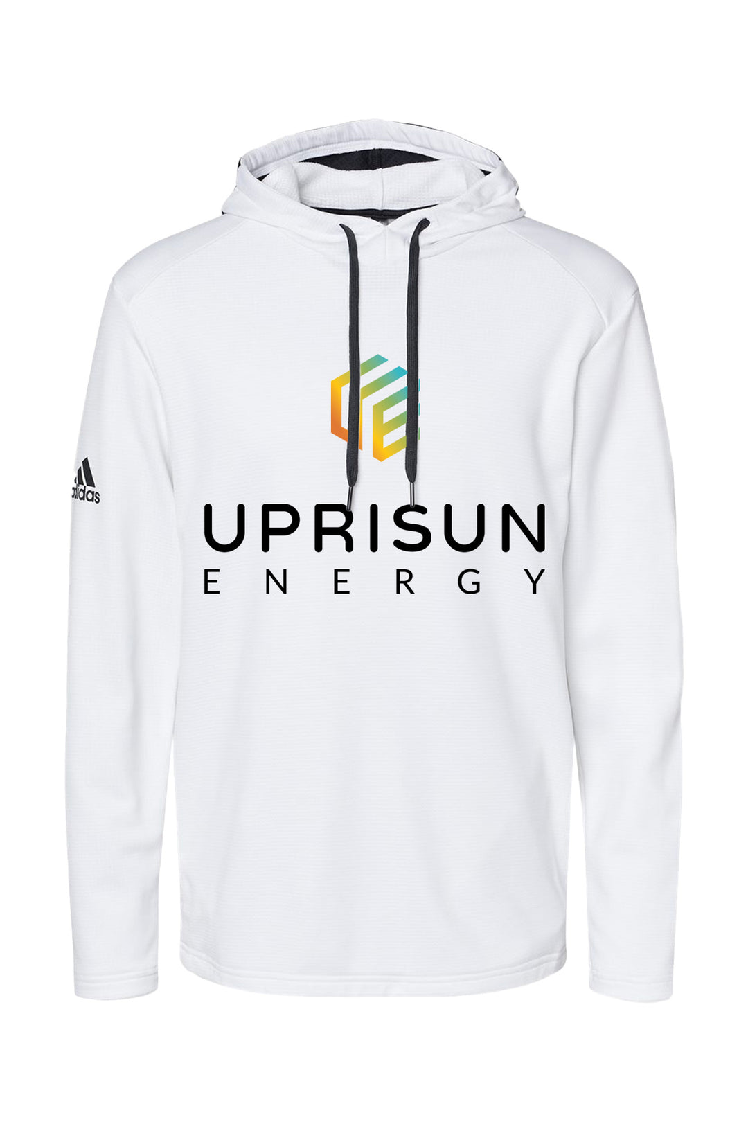 Textured Mixed Media Hooded Sweatshirt