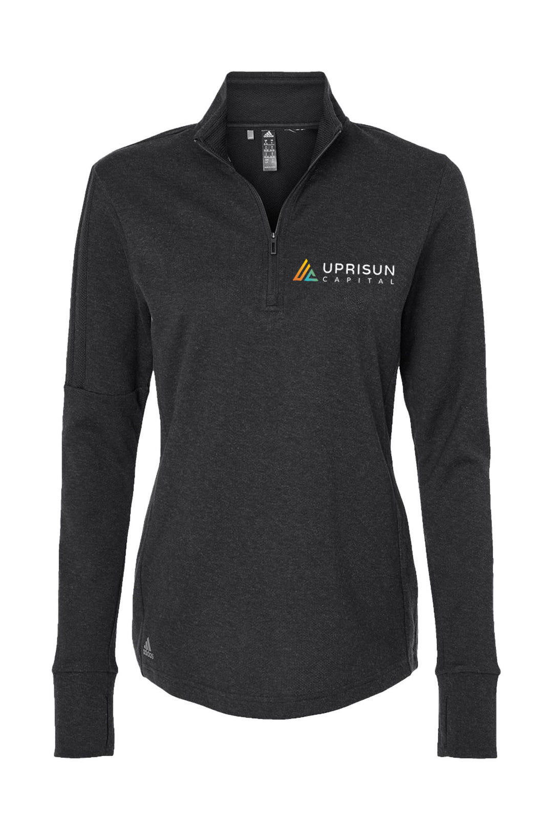 Ladies 3-Stripes Quarter-Zip Sweater