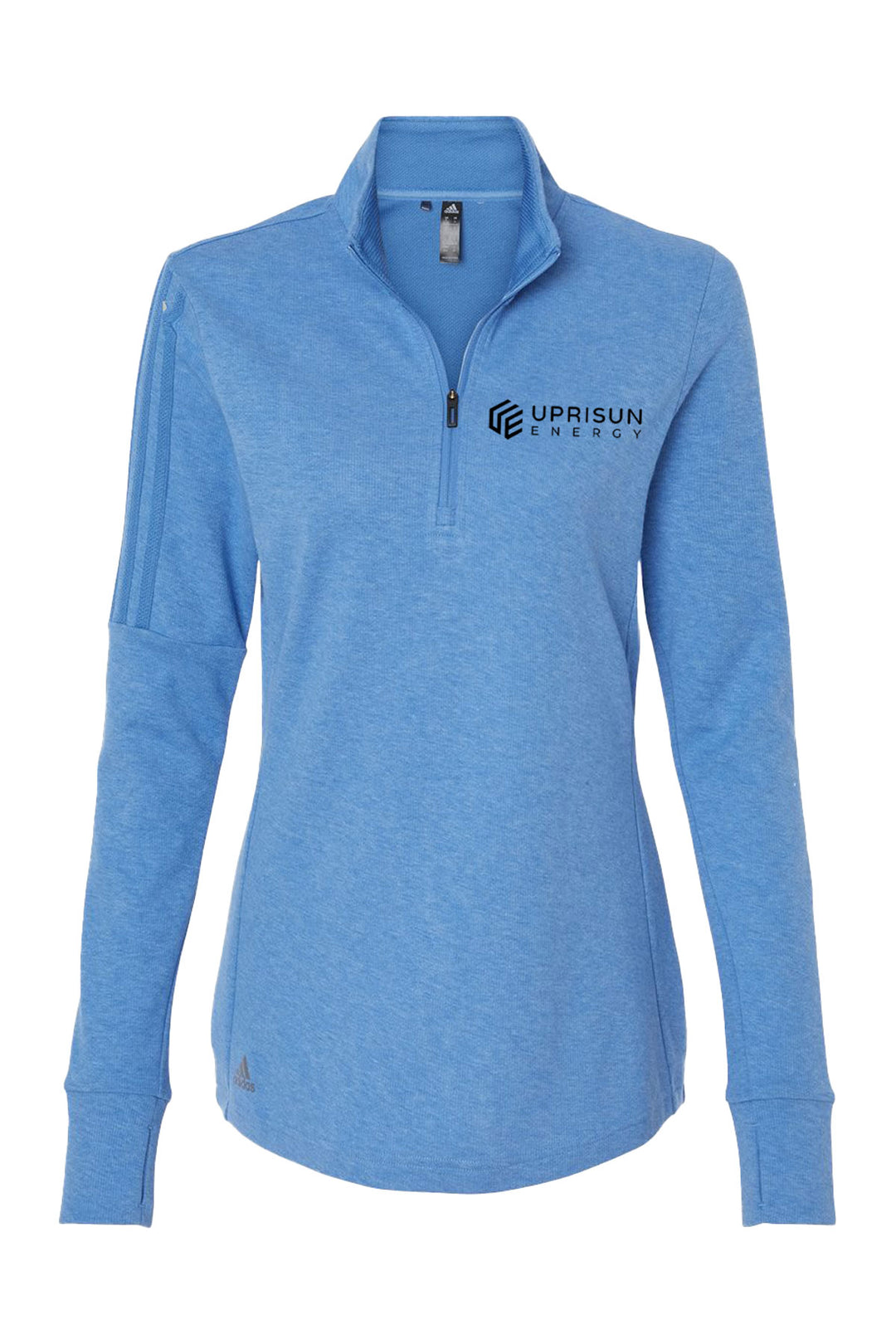Ladies 3-Stripes Quarter-Zip Sweater
