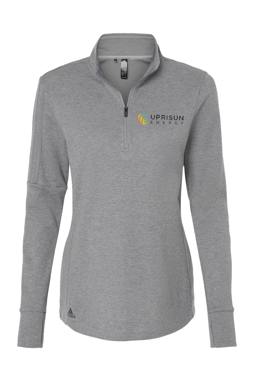Ladies 3-Stripes Quarter-Zip Sweater
