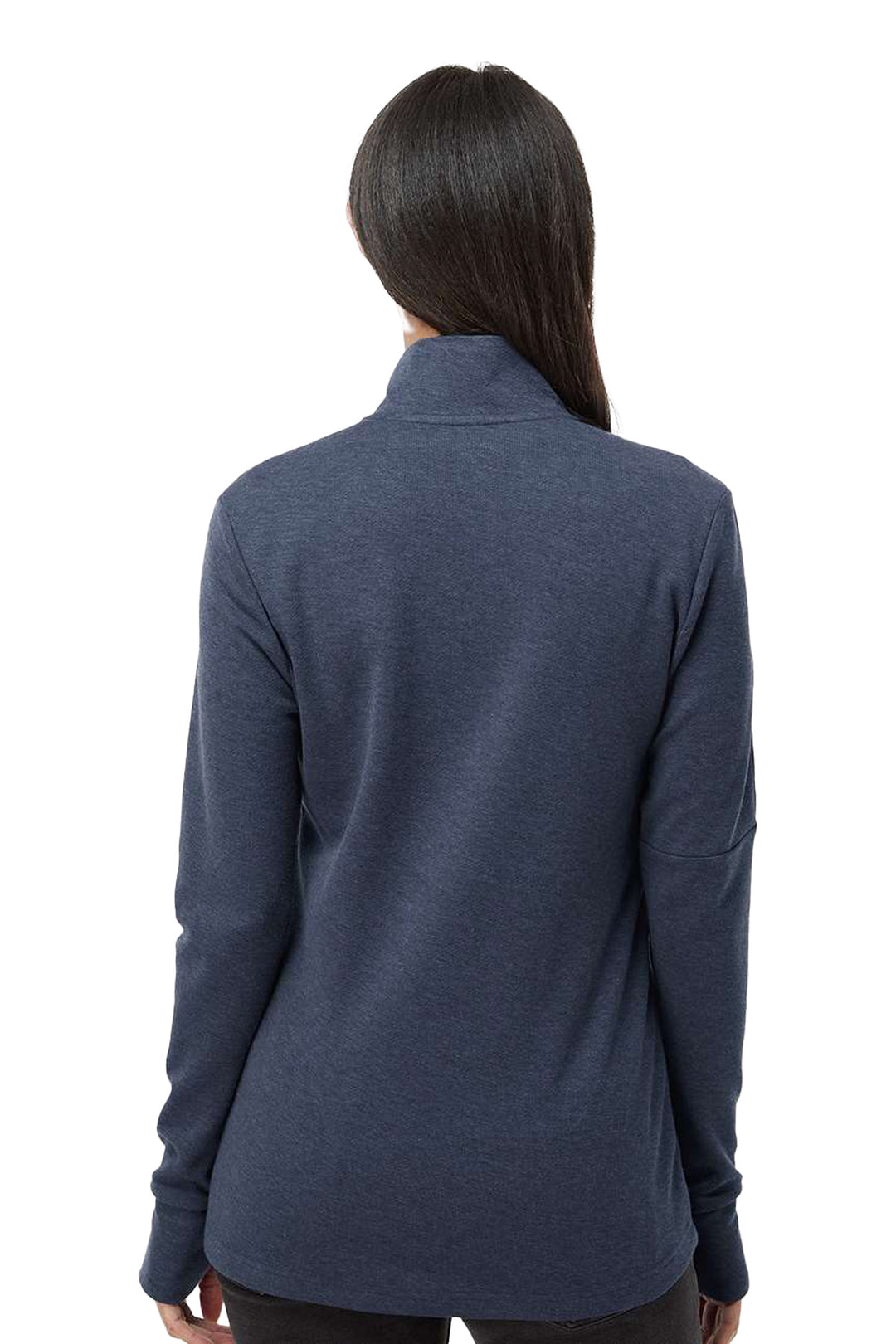 Ladies 3-Stripes Quarter-Zip Sweater