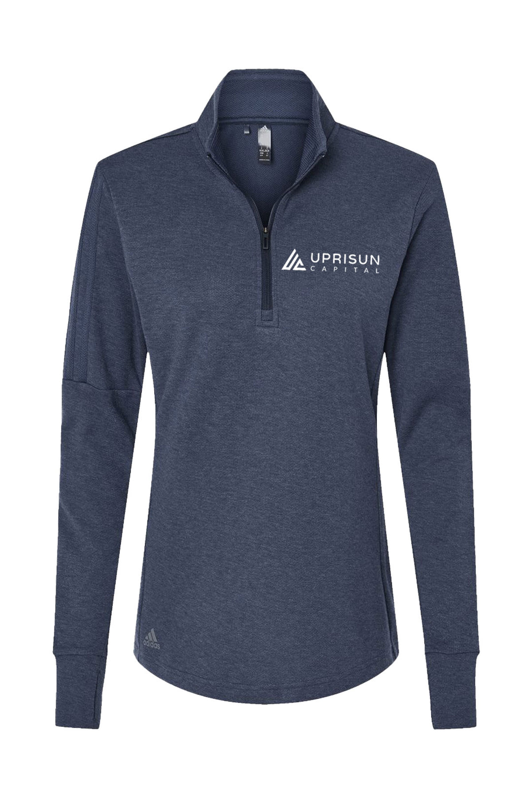 Ladies 3-Stripes Quarter-Zip Sweater