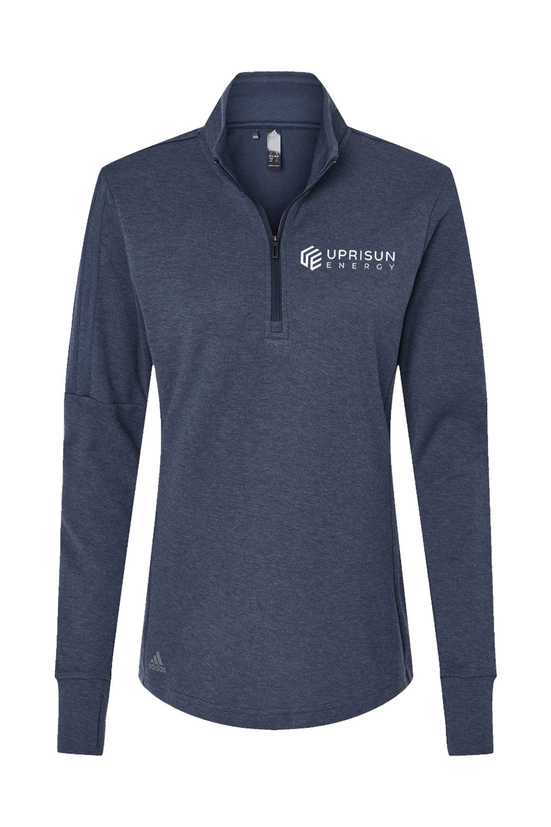 Ladies 3-Stripes Quarter-Zip Sweater