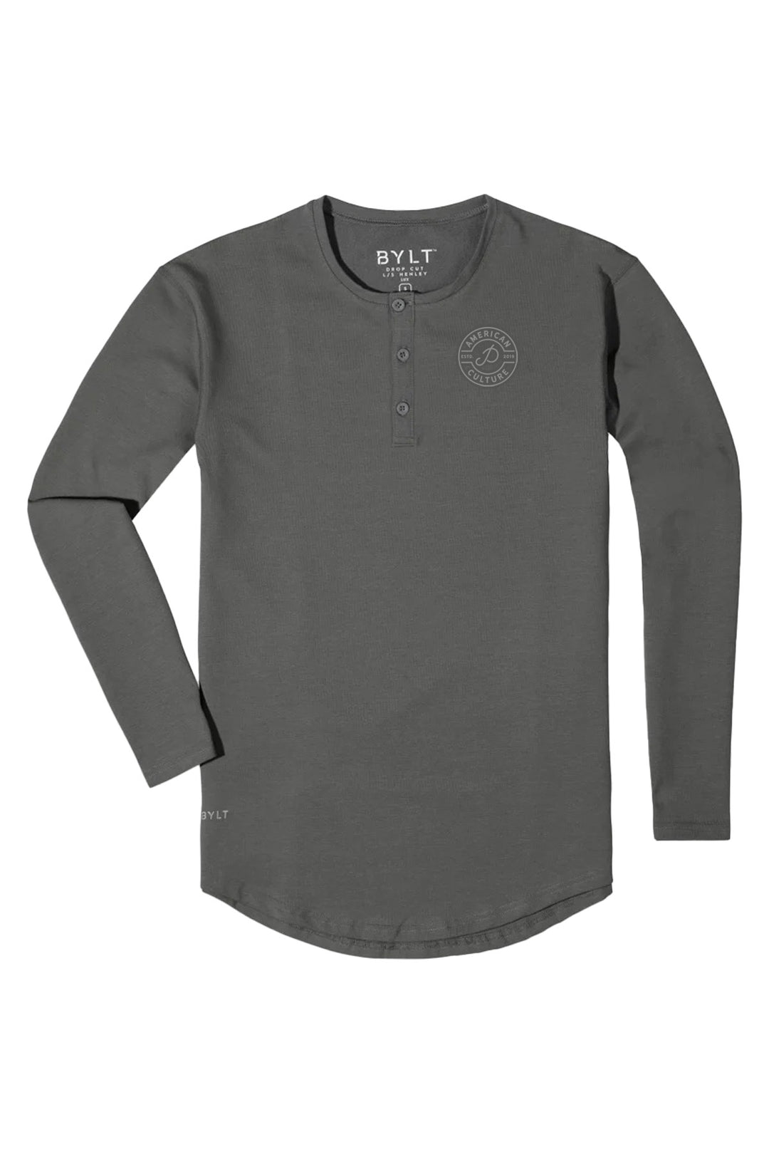 Henley Drop-Cut Long Sleeve: LUX