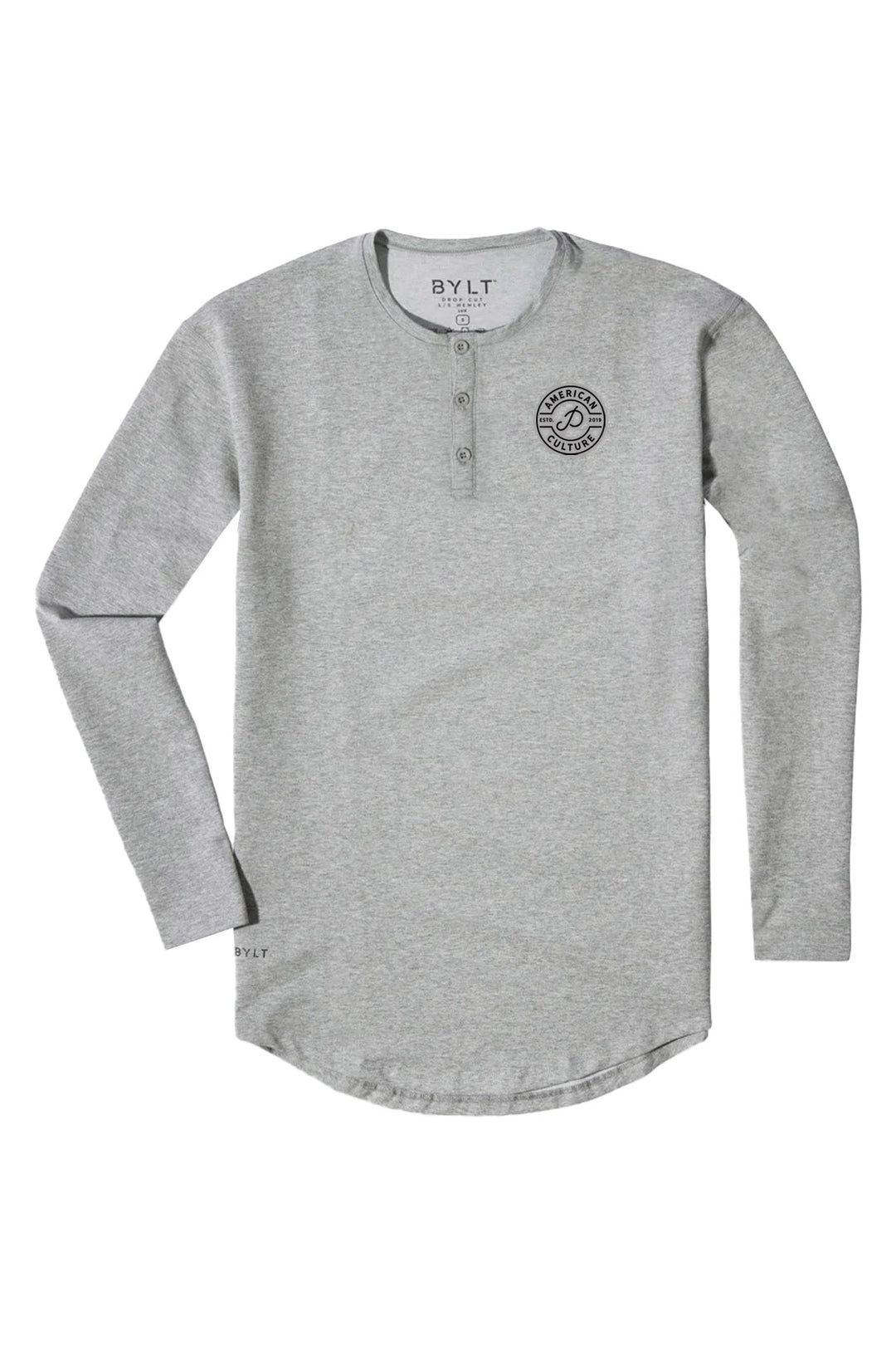 Henley Drop-Cut Long Sleeve: LUX