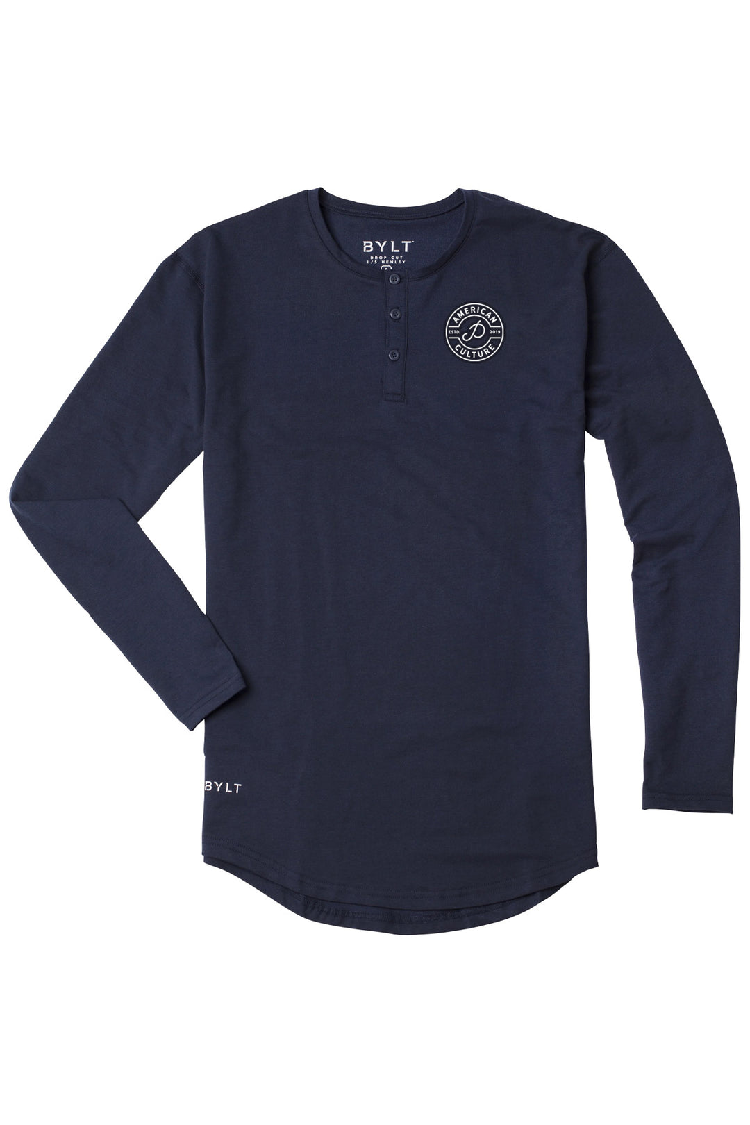 Henley Drop-Cut Long Sleeve: LUX