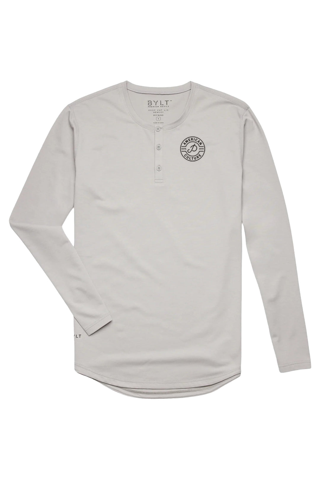 Henley Drop-Cut Long Sleeve: LUX
