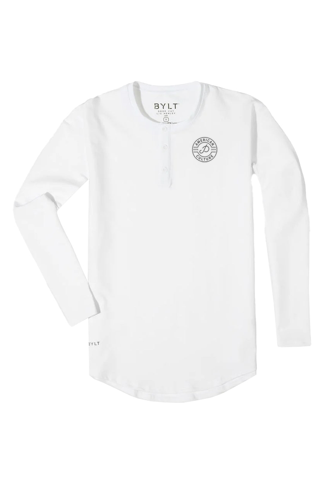 Henley Drop-Cut Long Sleeve: LUX