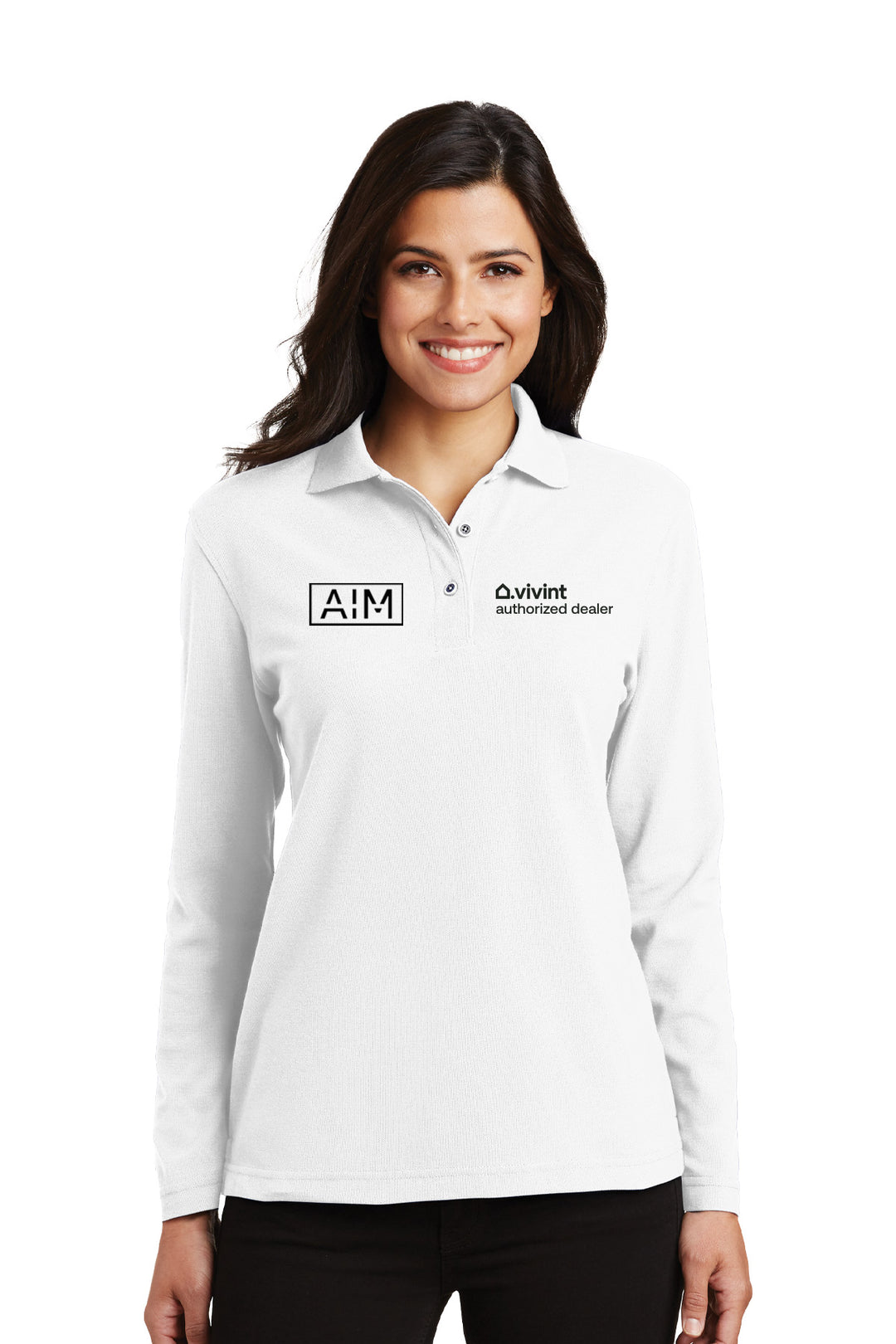Ladies Silk Touch Long Sleeve Polo