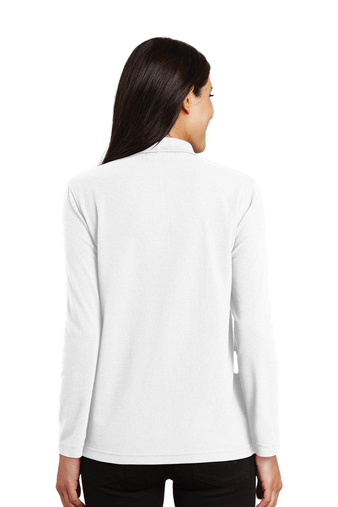 Ladies Silk Touch Long Sleeve Polo