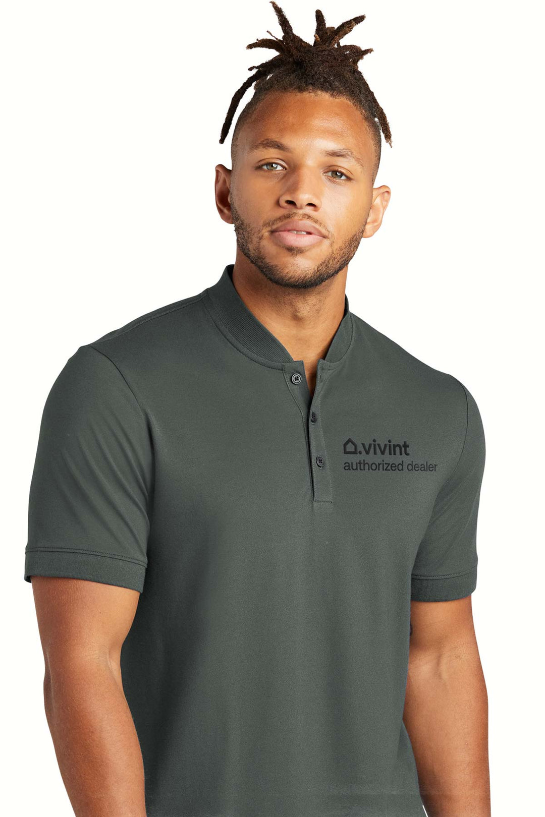 Stretch Pique Henley