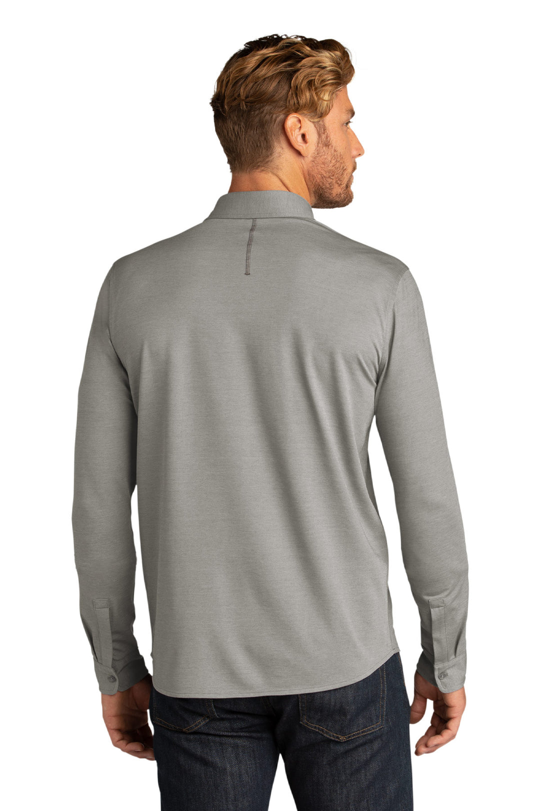 Code Stretch Long Sleeve Button-Up