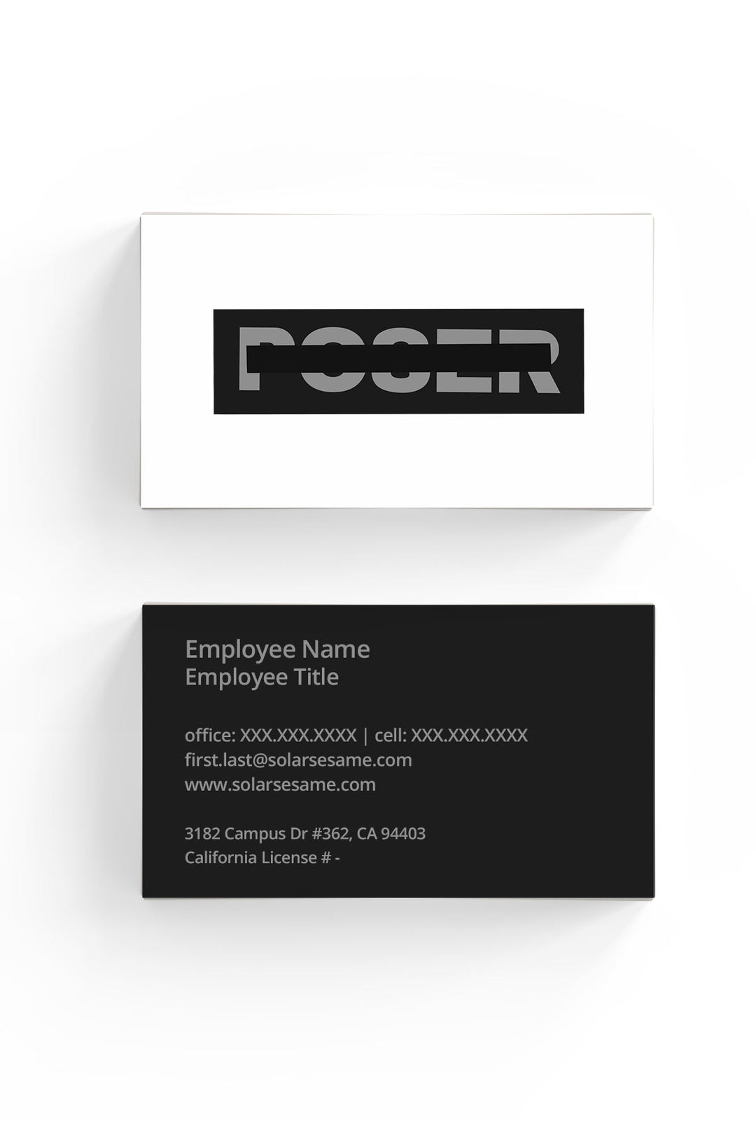 POSER Business Cards