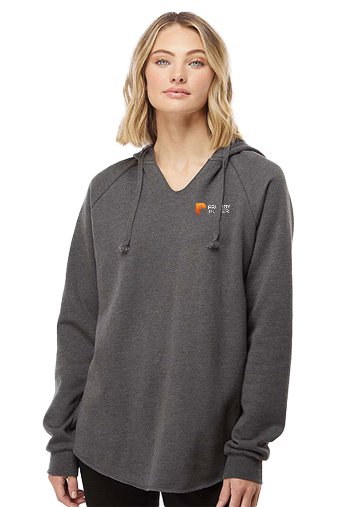 Ladies Lightweight California Wave Wash Hooded Sweatshirt