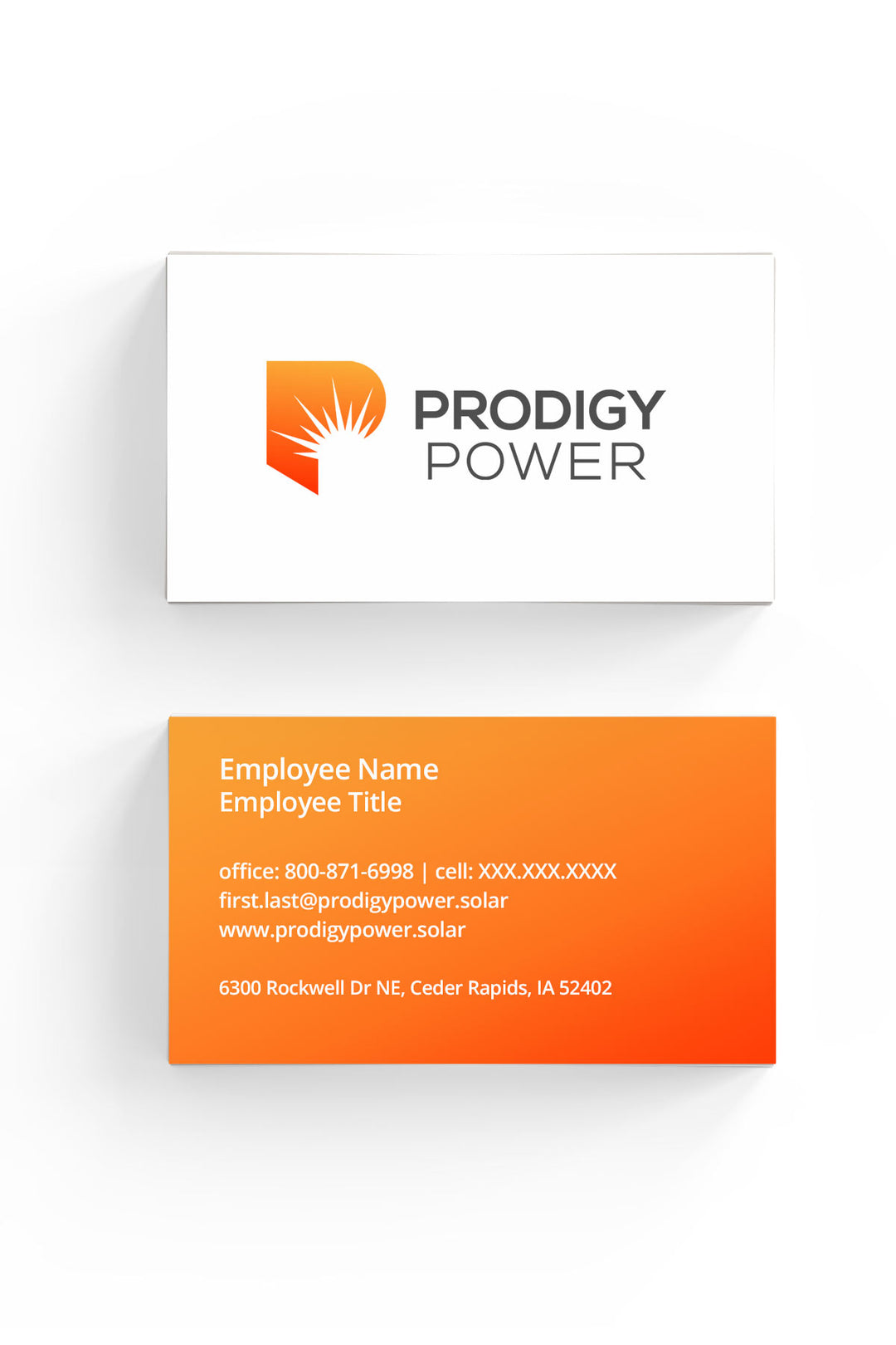 Prodigy Power Business Cards