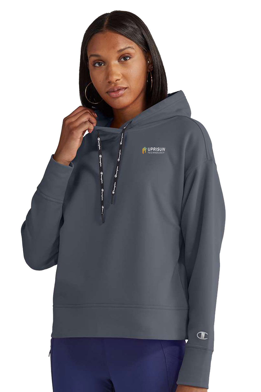 Ladies Sport Hooded Sweatshirt
