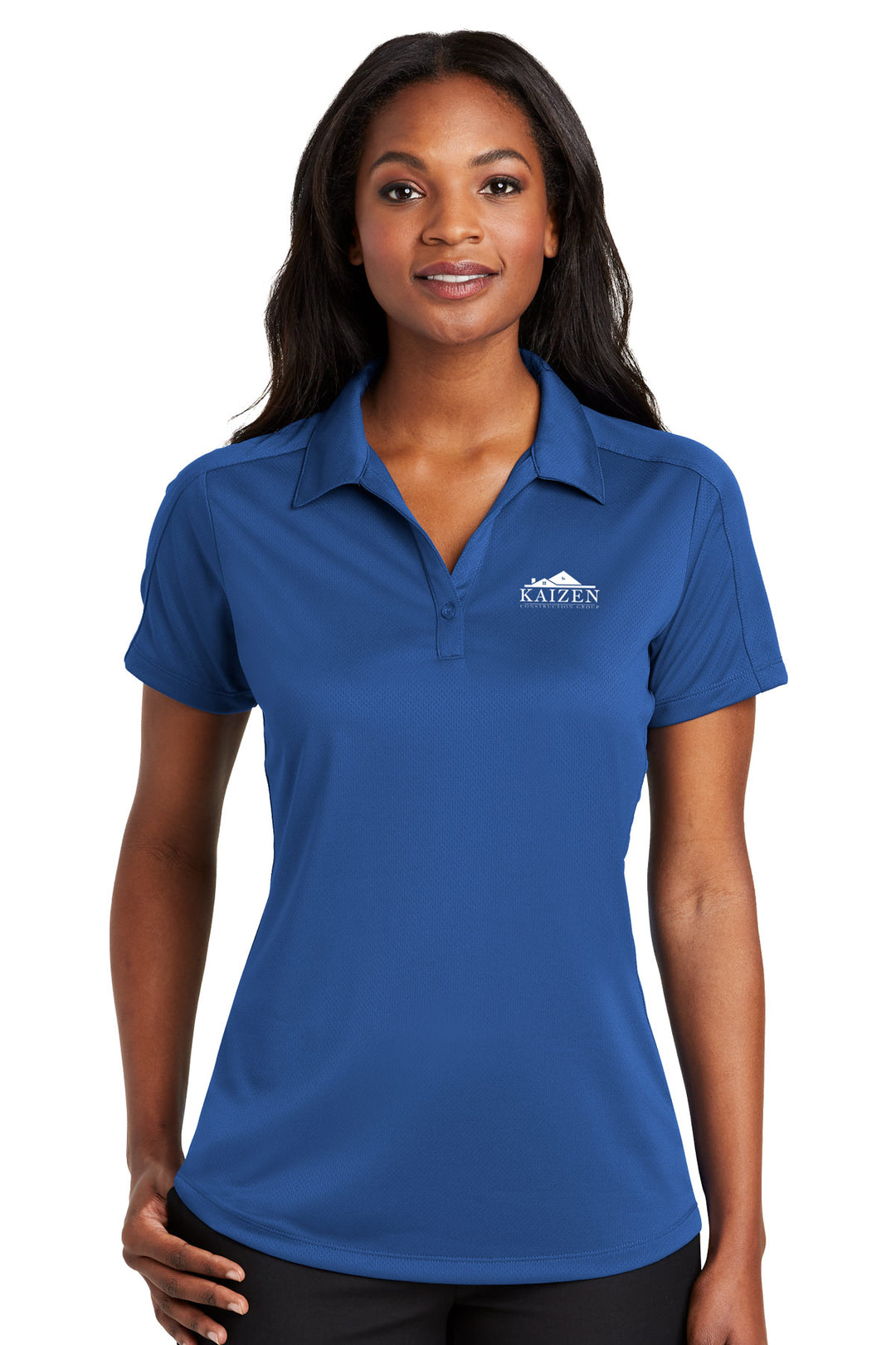 Ladies Diamond Jacquard Polo