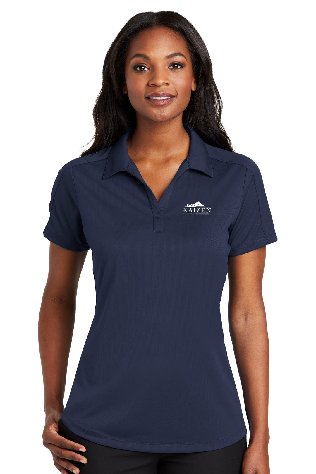 Ladies Diamond Jacquard Polo