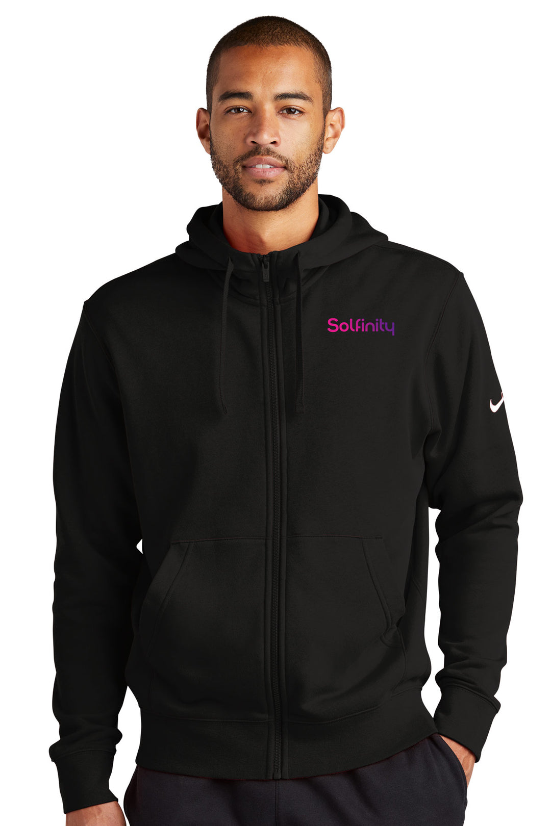 Club Fleece Sleeve Swoosh Full-Zip Hoodie