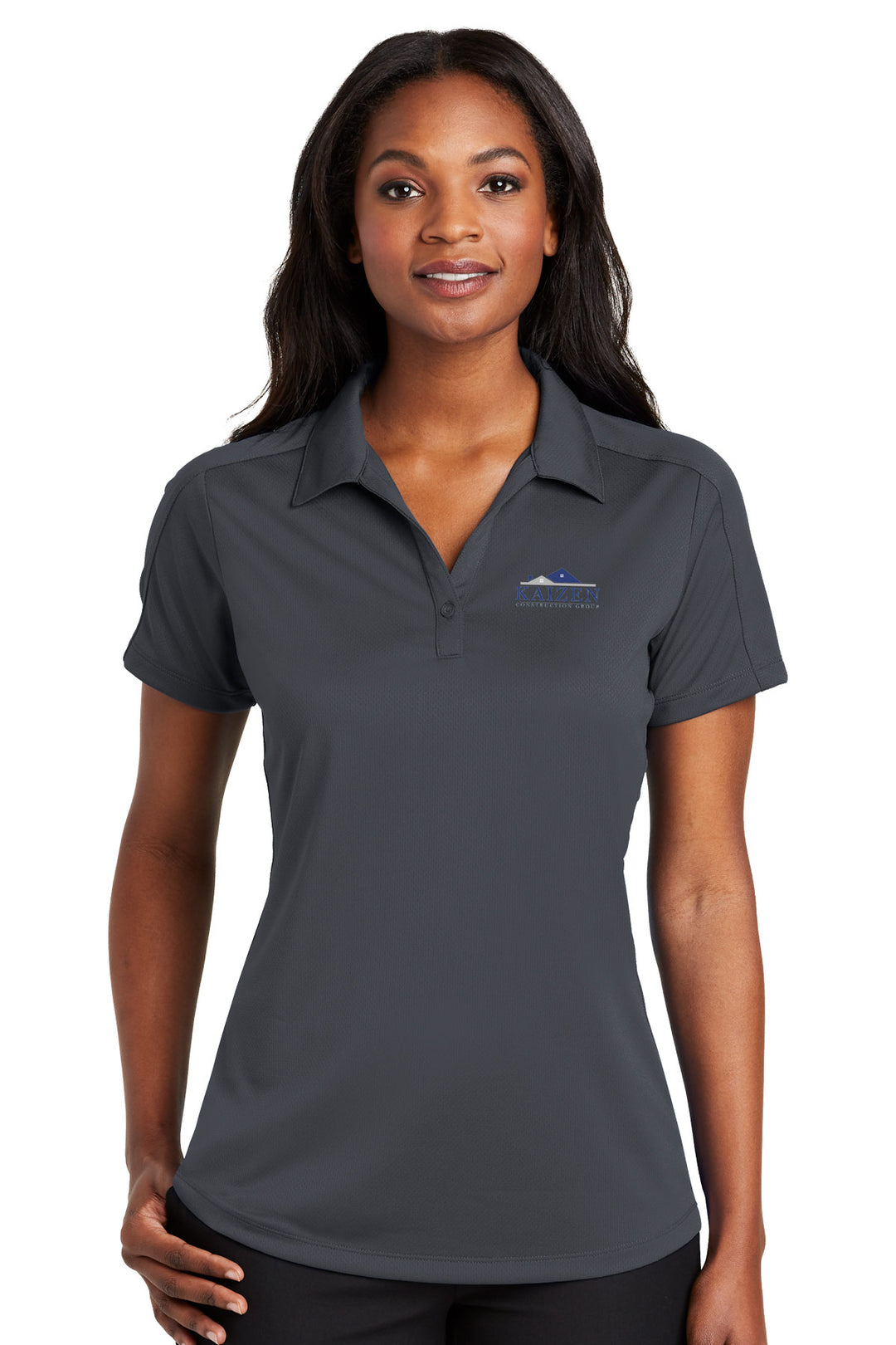 Ladies Diamond Jacquard Polo
