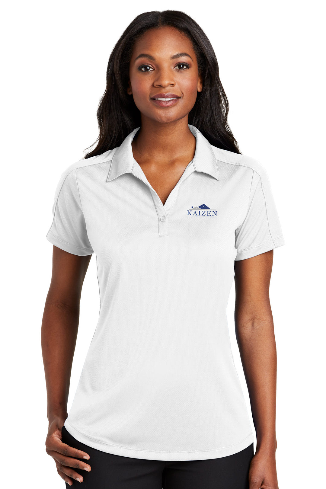 Ladies Diamond Jacquard Polo